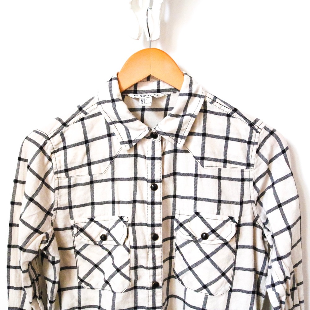 Forever 21 Plaid Button Down Shirt